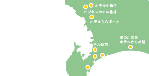 HOTEL KAMOME GROUP 函館・北斗市に11棟!!全館ネット無料!!